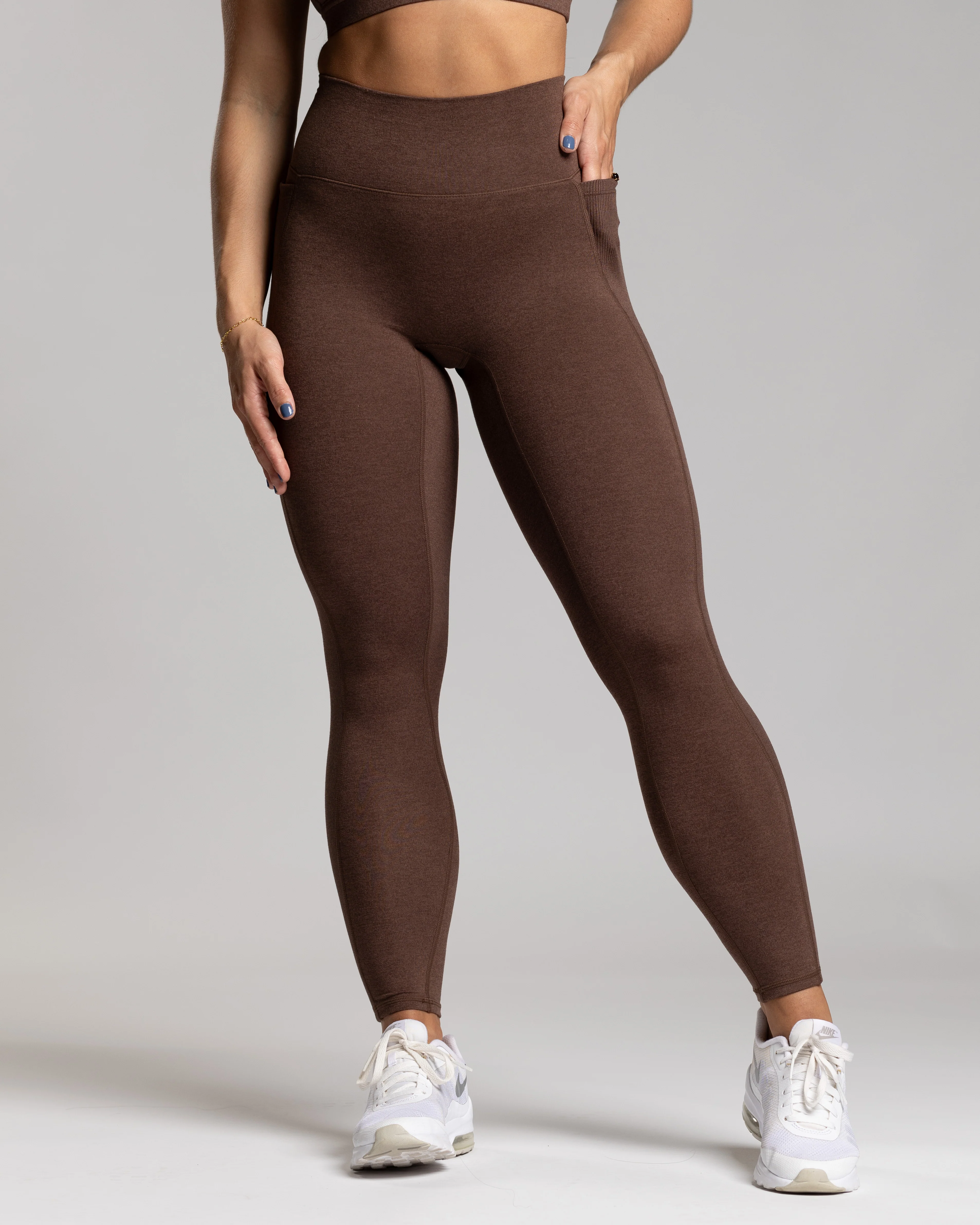 BAREPRO Ribbed Pocket Legging : 25" - Image 10