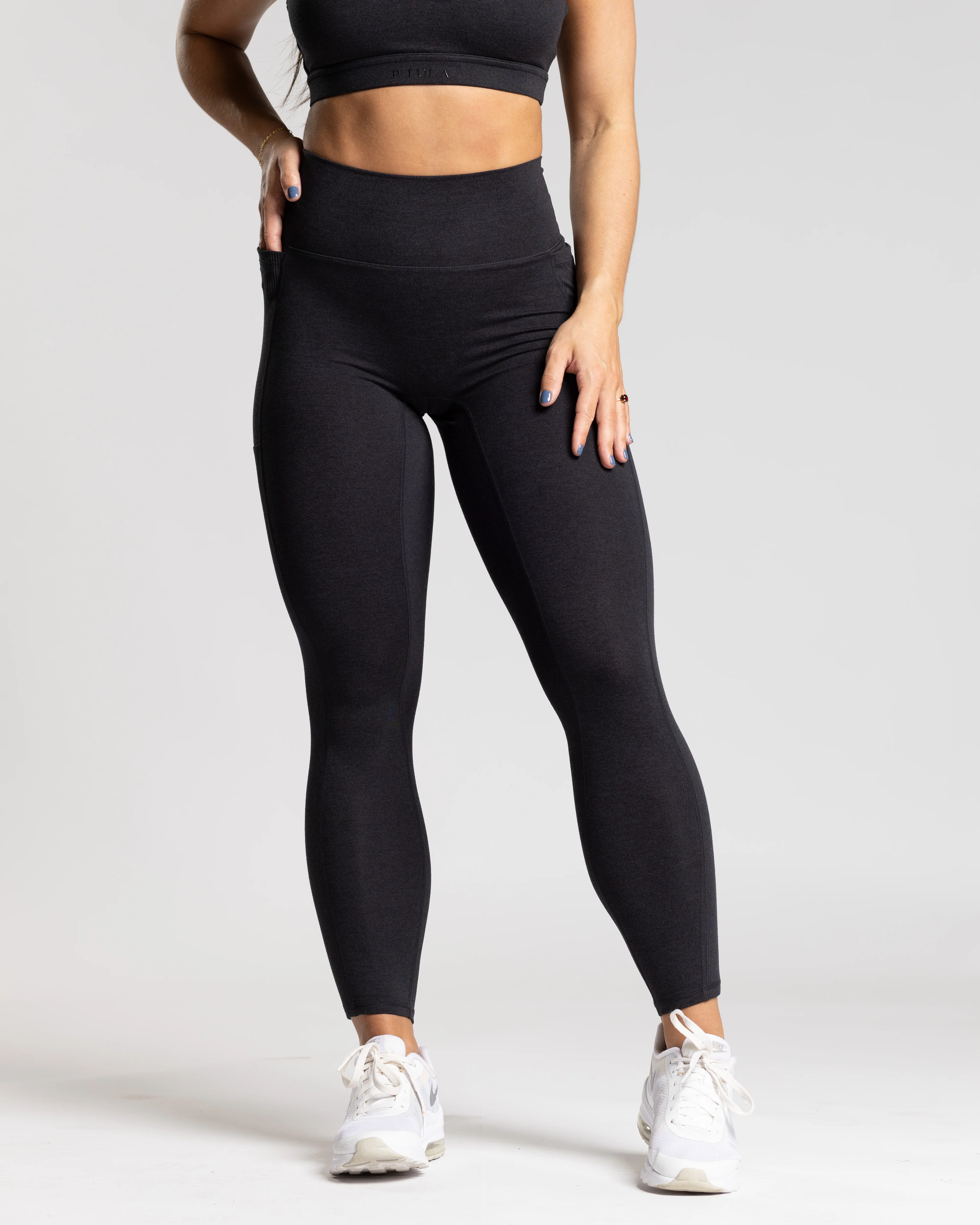 BAREPRO Ribbed Pocket Legging : 25" - Image 6