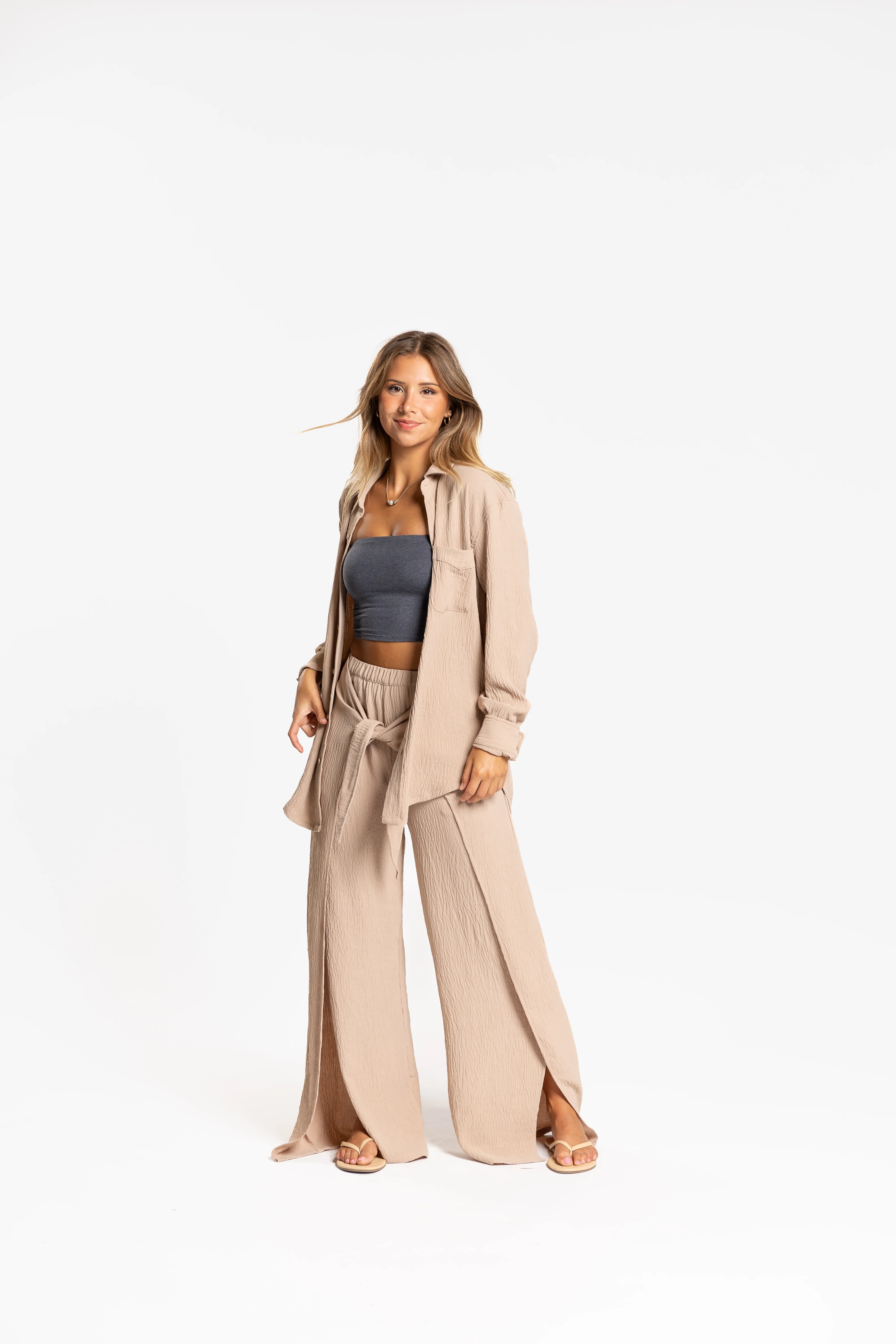 Resort Tie Front Pant - Image 3