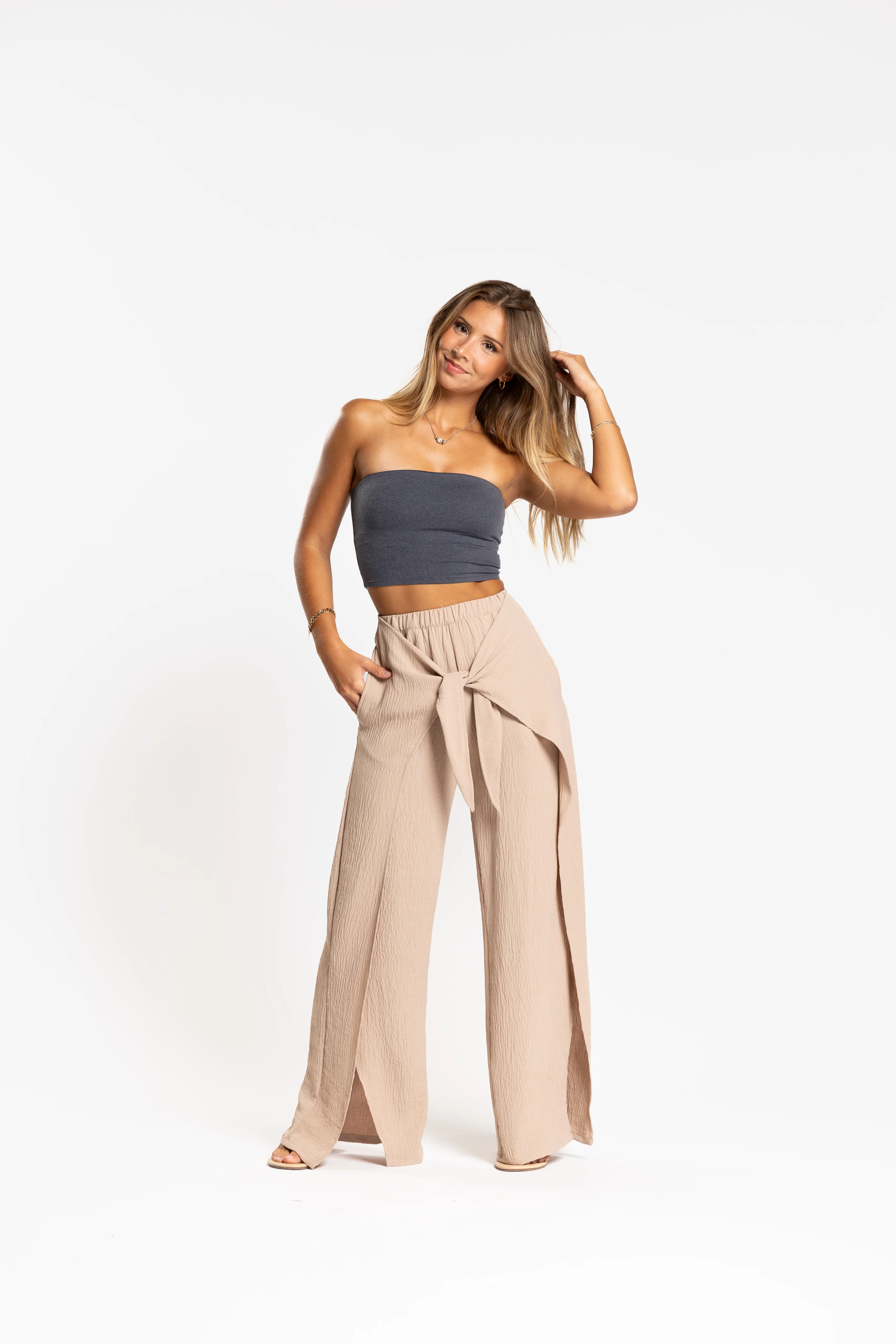 Resort Tie Front Pant - Image 4