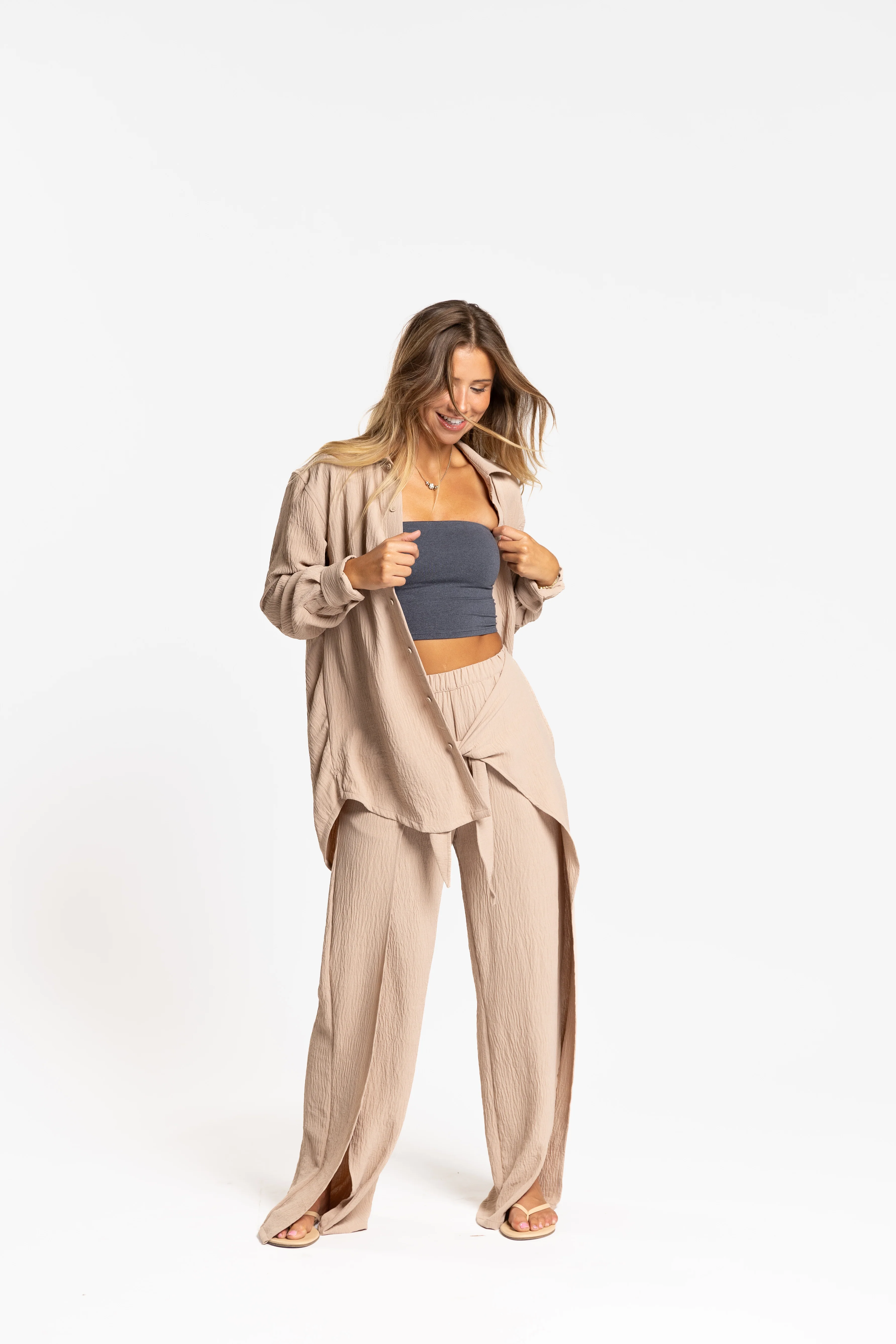 Resort Tie Front Pant - Image 5